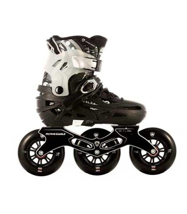 Comprar patines para niños - Flying Eagle S6S Speed negro de perfil con 3x100