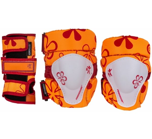 Comprar patines para niños - Pack de protecciones para niños naranja