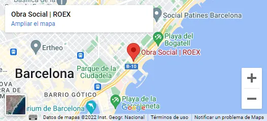 Obra Social - Mapa de la localización de la obra soial en Bareclona